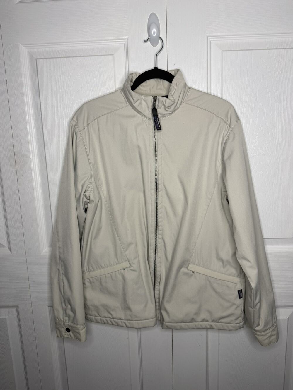 Patagonia Jacket Womens L Beige Full Zip